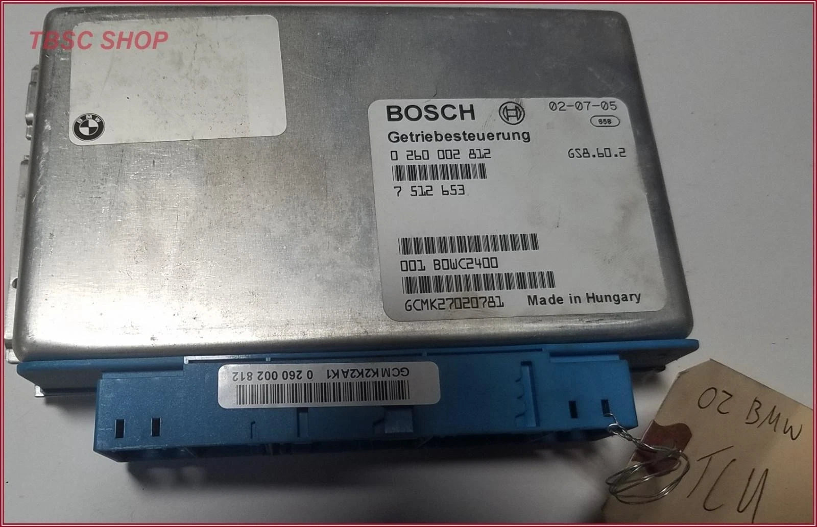 Transmission Control Module TCM for BMW X5 (2002–2003) 0 260 002 812