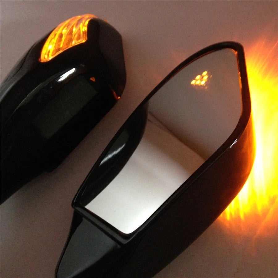 LED Turn Signal Side Mirrors for Suzuki GSXR 600 750 1000 (2001–2005)