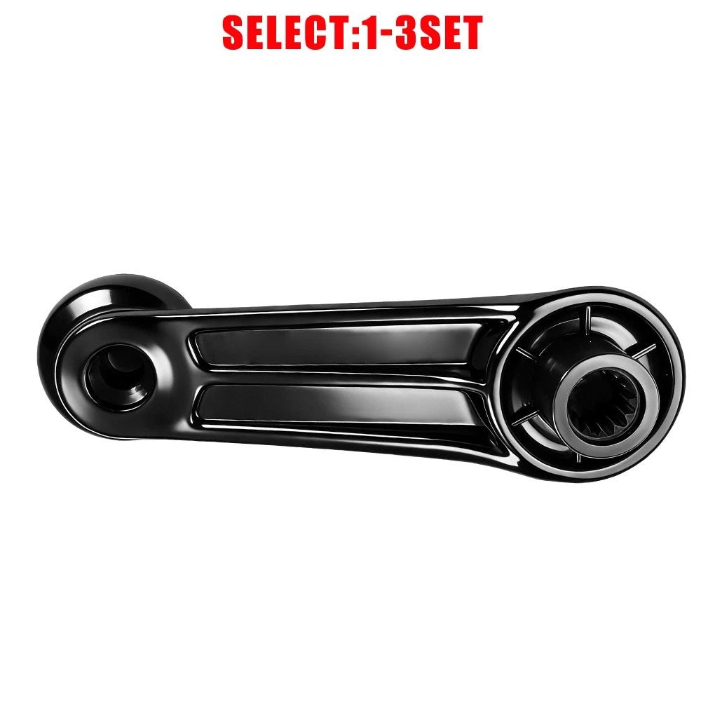 Set of 2 Black Window Crank Handles for Jeep Wrangler YJ (1992–1995)