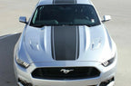 Cowl Hood Spears Stripe Vinyl Decal Graphics for Ford Mustang (2015-2023)