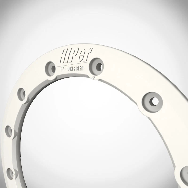 Beadlock Ring for Hiper Wheels CF1 Tech 3 Rear Wheel Rim 9 Inch White