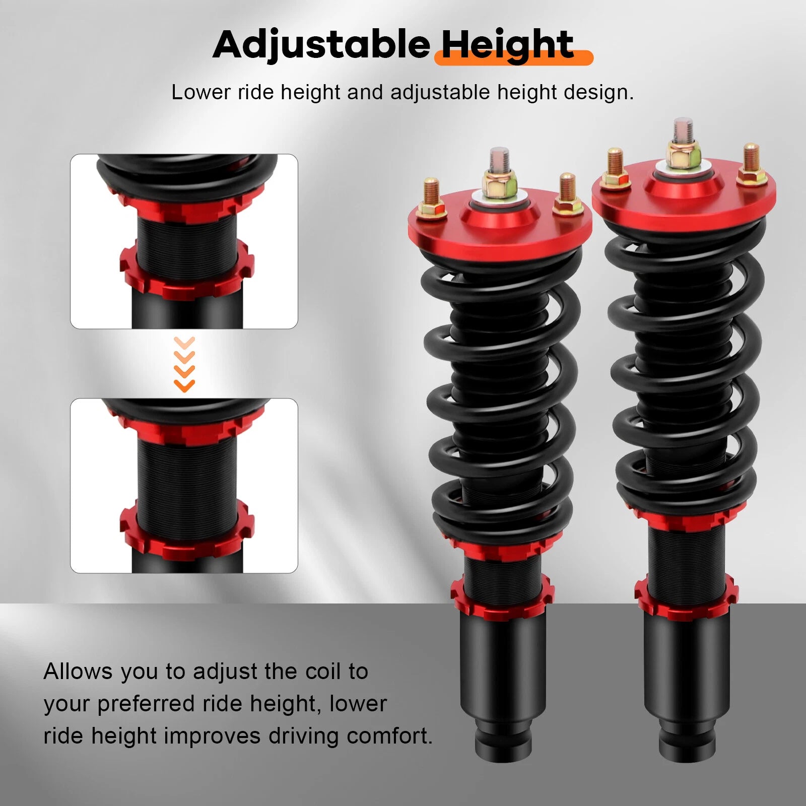 Coilovers for Honda Civic (1988-1991) Adjustable Height Suspension Kit
