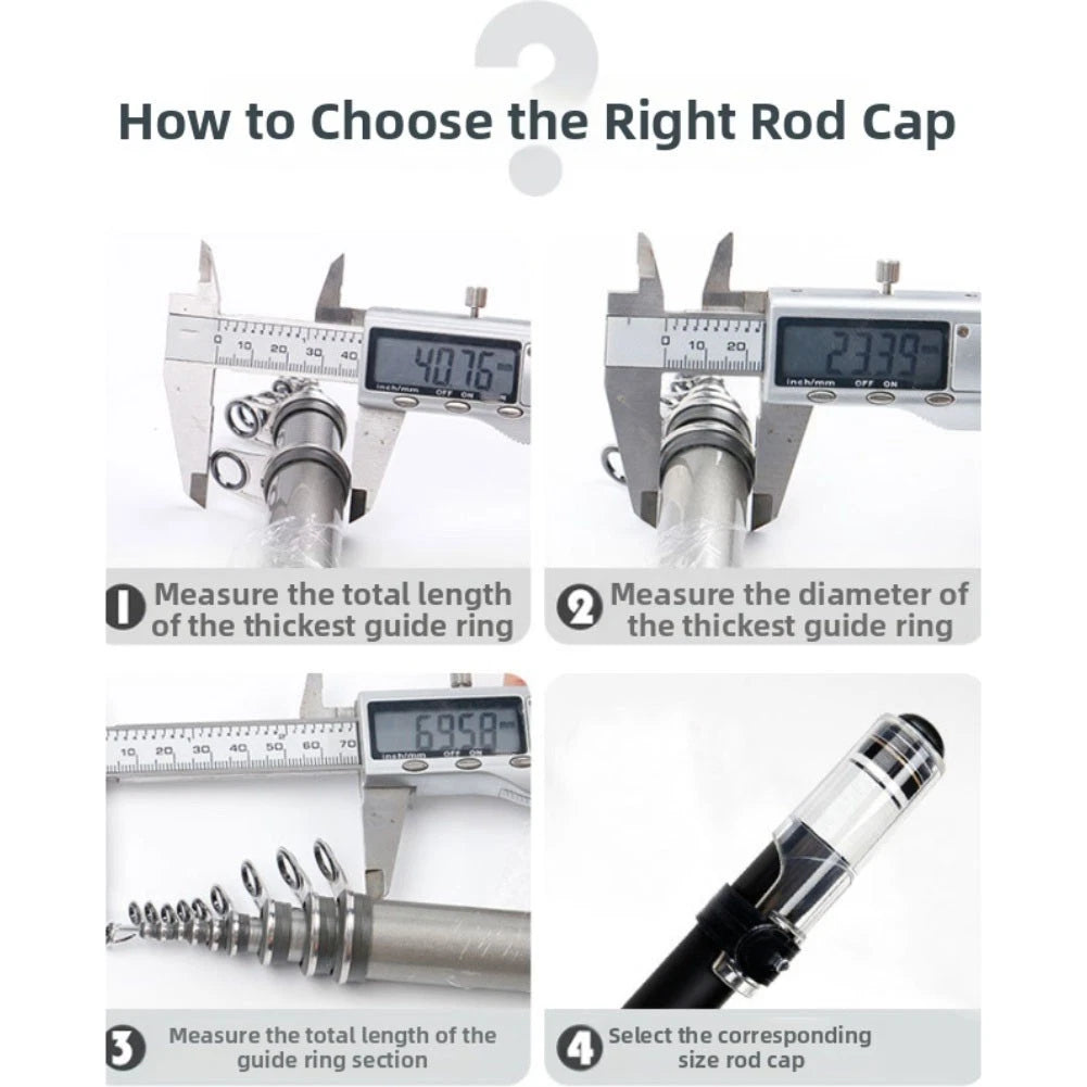 Rod End Cover for Fishing Rod (Waterproof, Wear-resistant)
