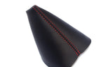 Shift Boot for Mitsubishi Lancer (2008–2016) - PVC Leather, Red Stitch