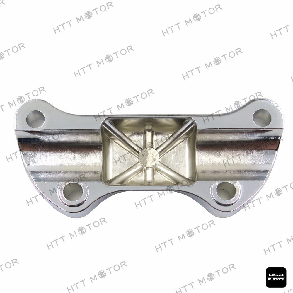 Smooth Handlebar Clamp Riser for Harley XL FX FXR Dyna Softail (1974–2006) Chrome