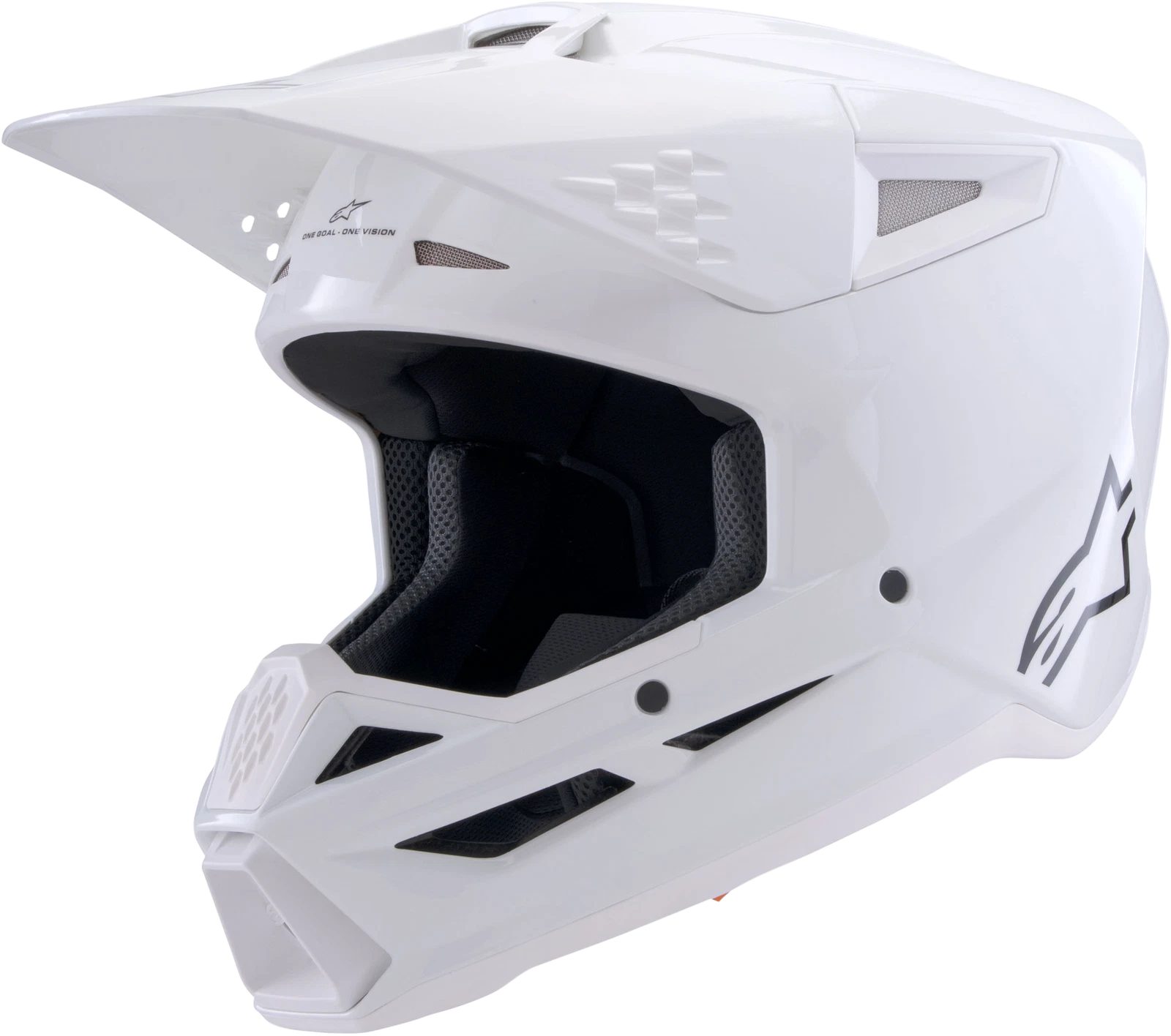 Alpinestars SM3 Off-Road Helmet 2X-Large White Gloss for Trail Riding (2023)