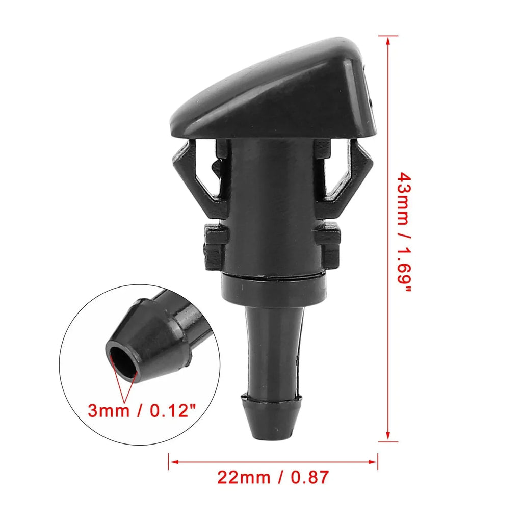 2 x Windshield Washer Nozzles for Chrysler PT Cruiser, Dodge Journey