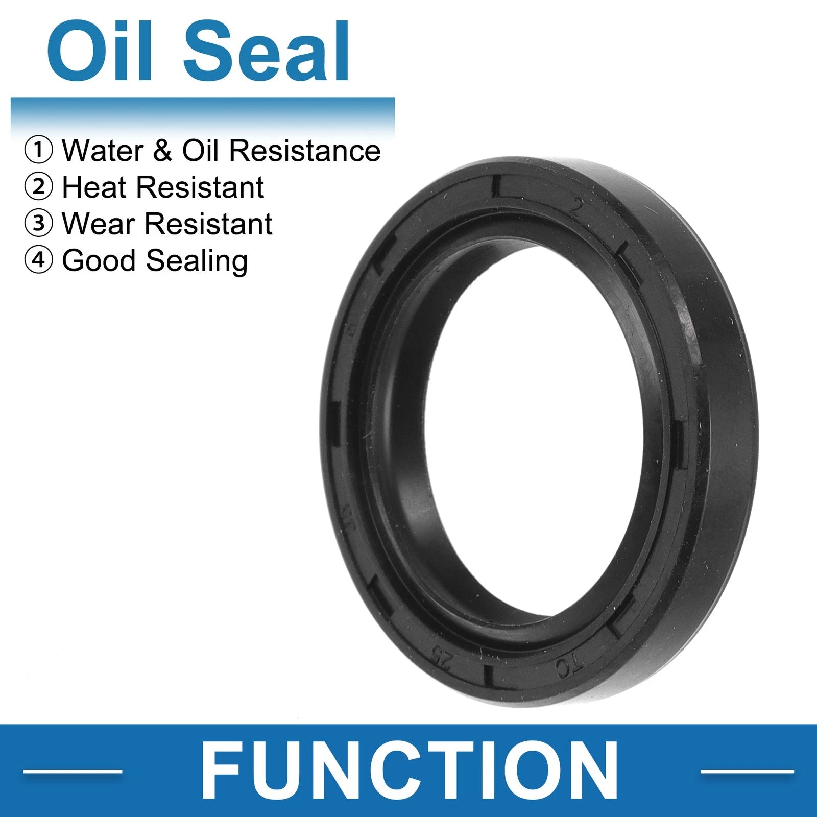 Set of 5 Oil Seal Rotary Shaft Seal for Various Models (25x35x6mm)