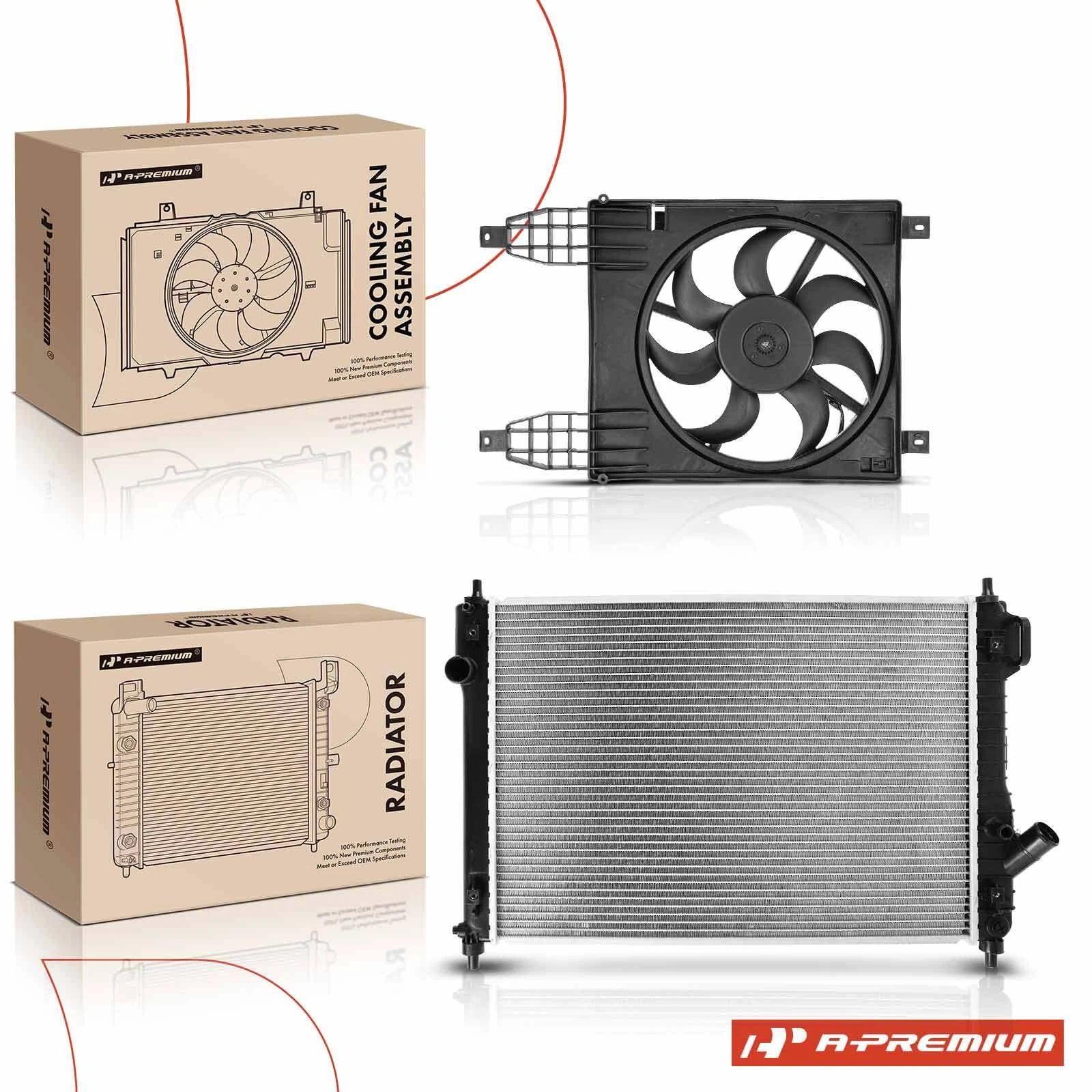 Radiator & Cooling Fan Assembly for Chevy Aveo5 Aveo (2009–2011)