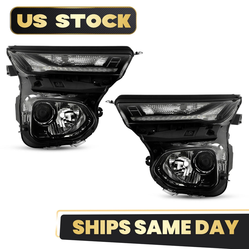 Set of 2 Halogen Headlights w/LED DRL for Chevy Trailblazer (2021–2023)