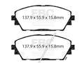 Front Brake Pad Set for Mazda 3 (2019–2025) SR863GD