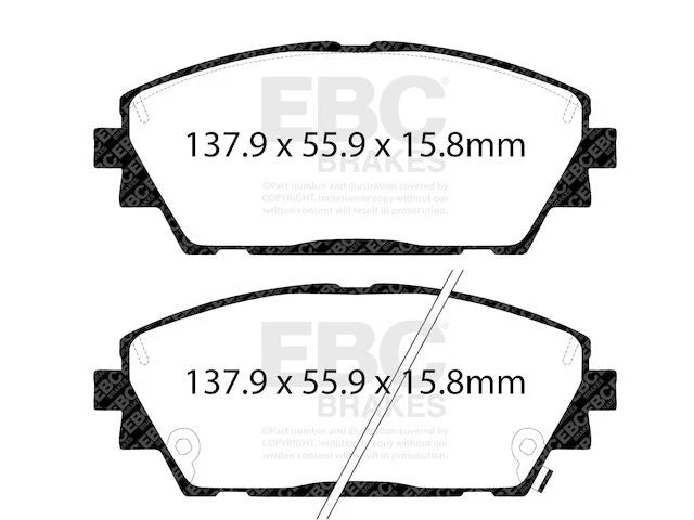 Front Brake Pad Set for Mazda 3 (2019–2025) SR863GD