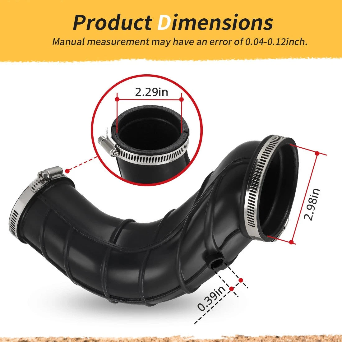 Airbox to Carb Intake Boot for Suzuki LTZ400, Kawasaki KFX400, Arctic Cat 400 DVX