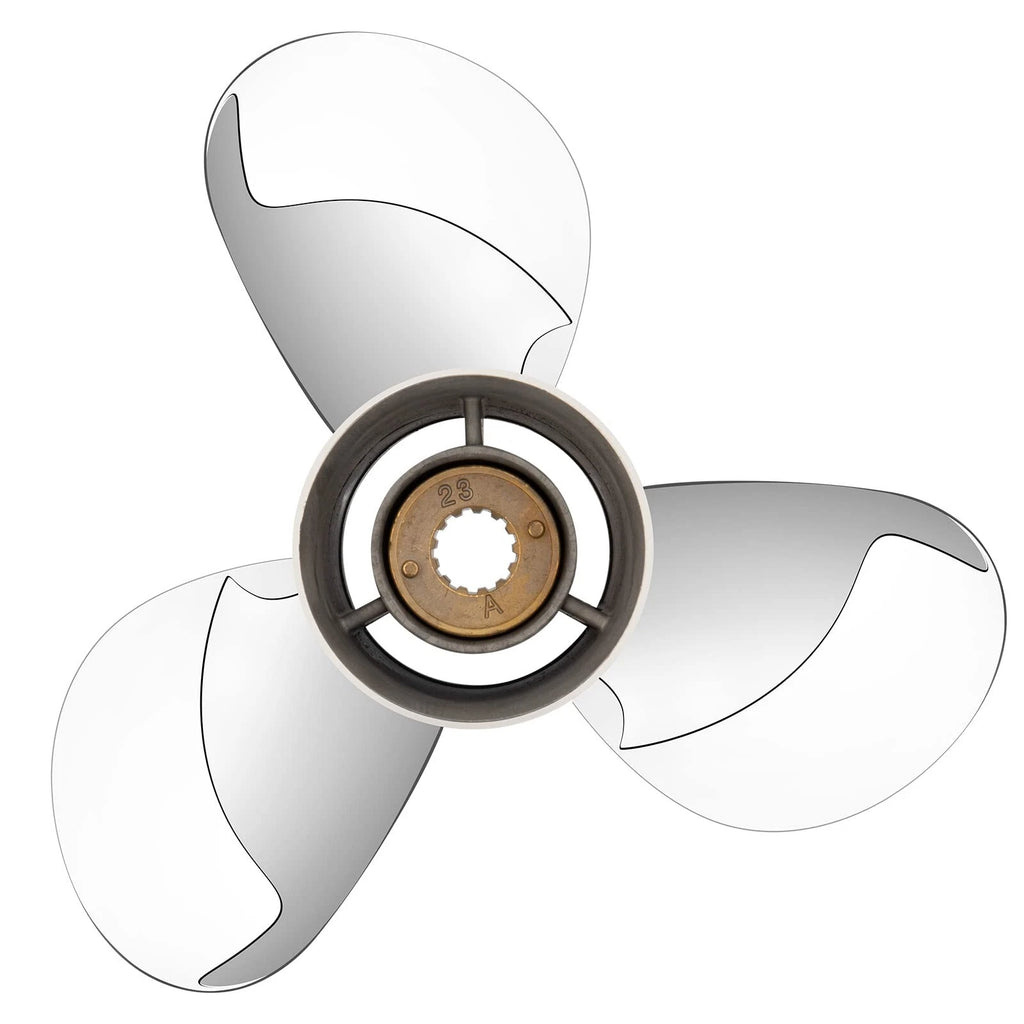 10 3/8 x 14 Stainless Steel Boat Propeller for Mercury 25-70 HP (RH)