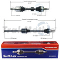 Set of 2 Front CV Axle Shafts for Plymouth Dodge Chrysler AWD