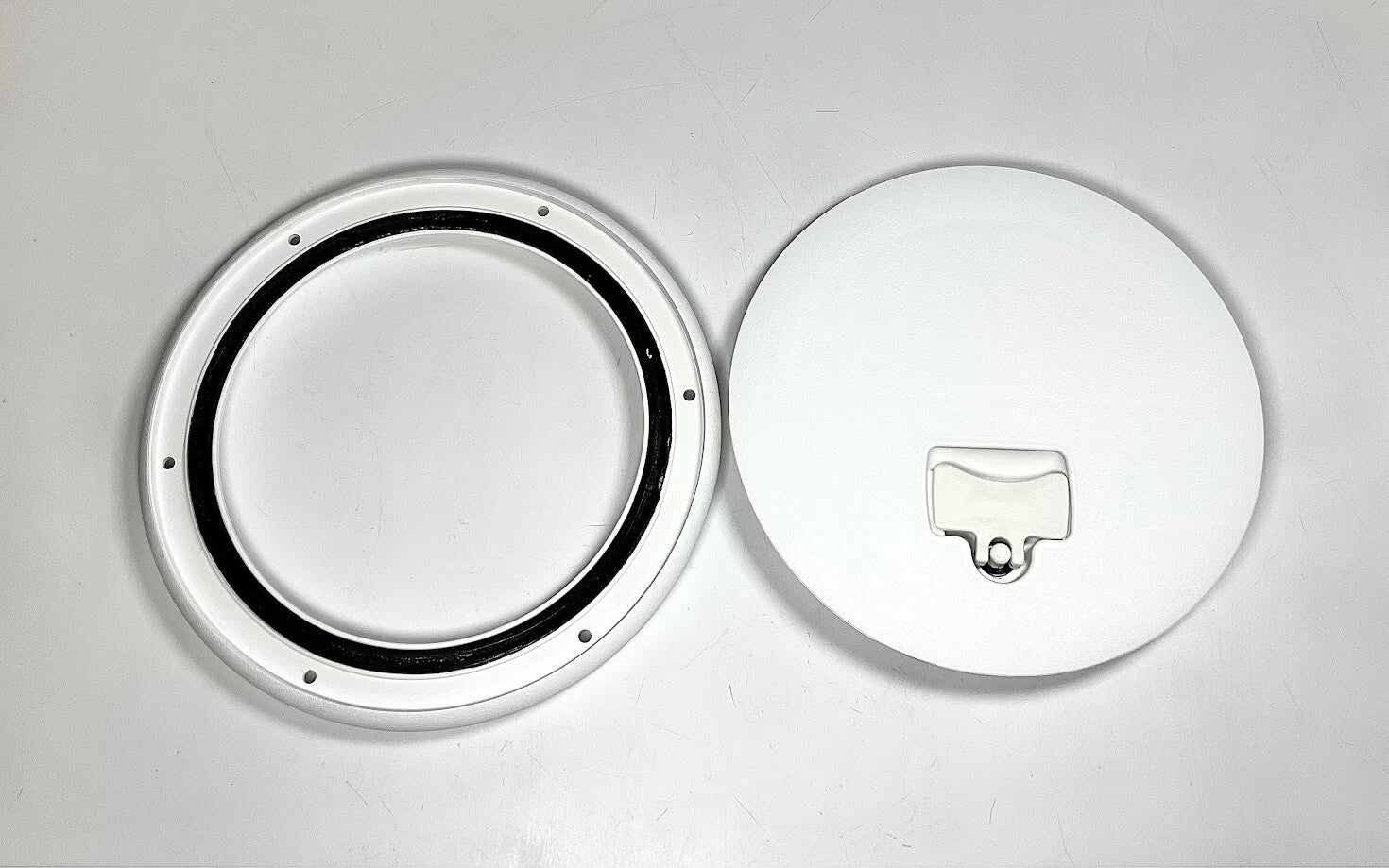 8in Boat Deck Plate for Jim Black (OEM, Polar White)