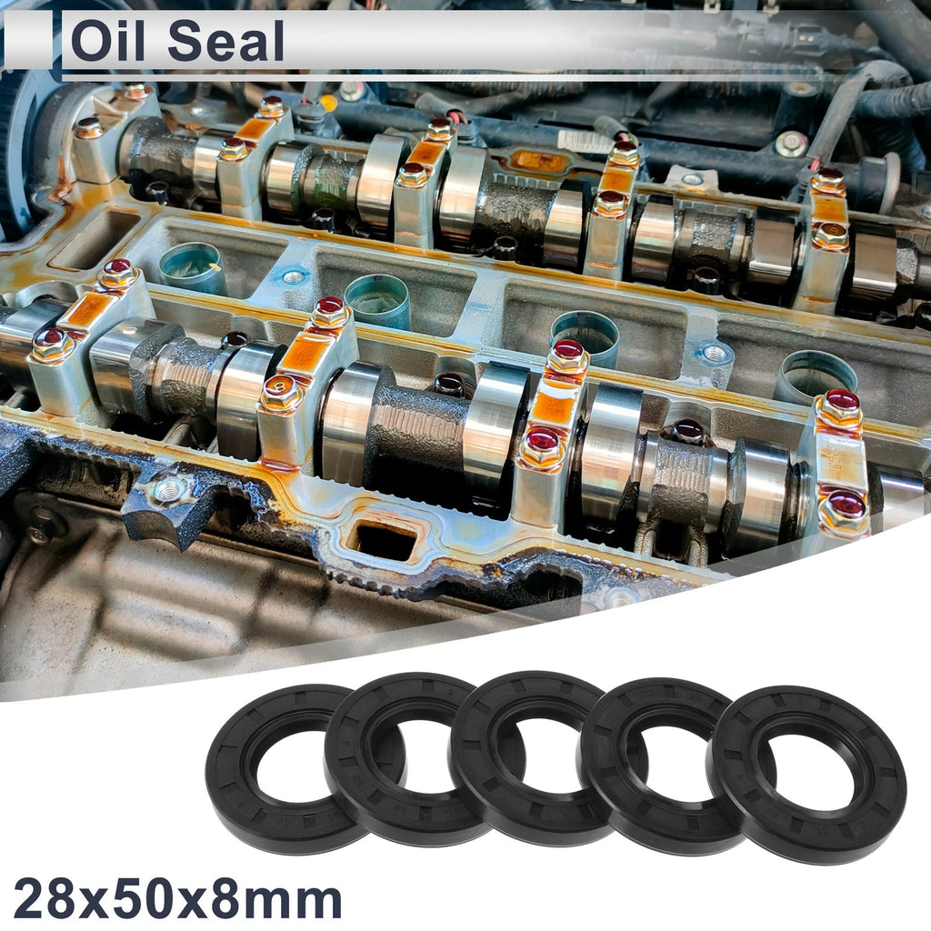 Set of 5 Oil Seal Rotary Shaft Seal TC Ring 28x50x8mm Nitrile Rubber