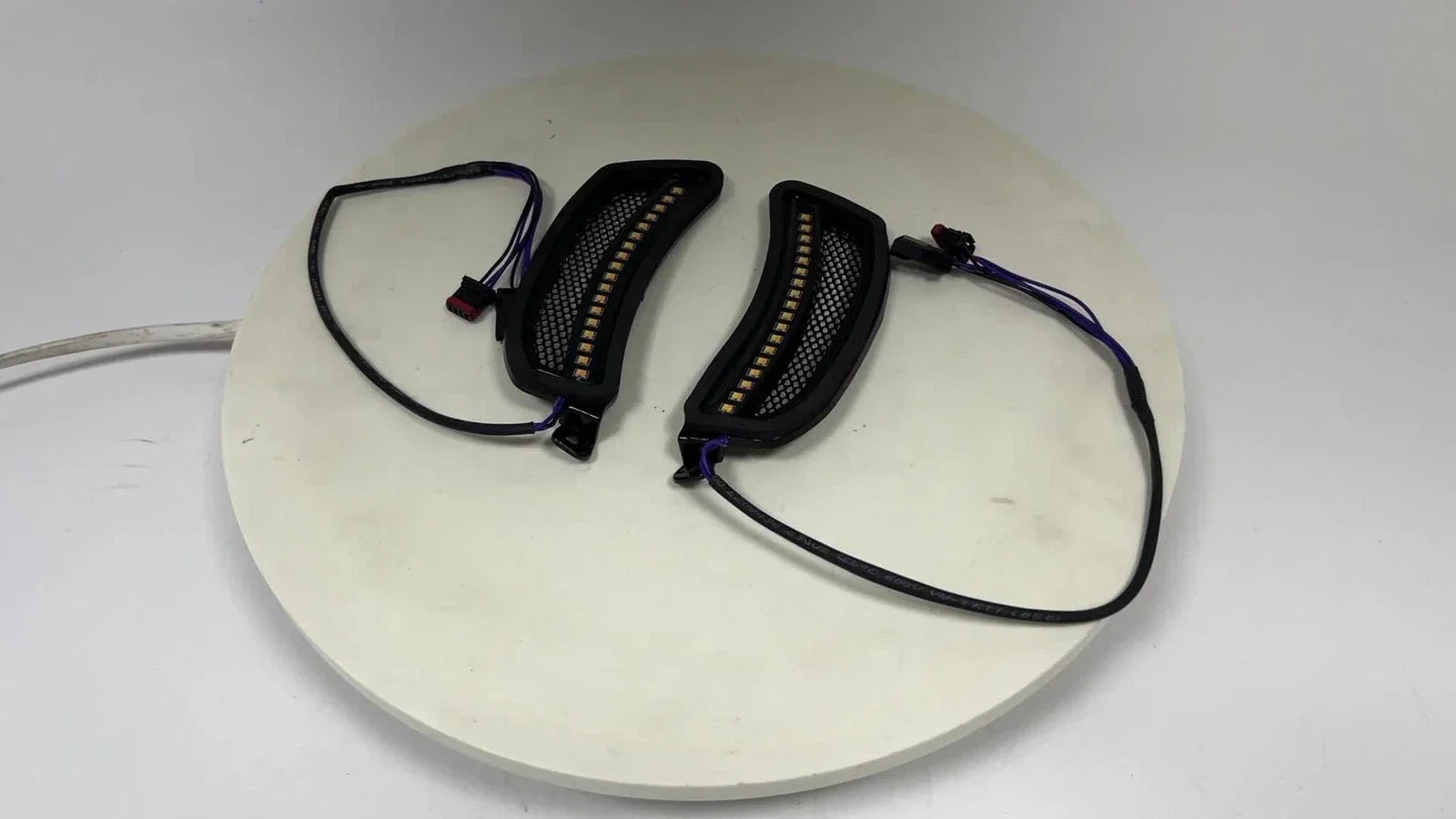 Black Mesh LED Fairing Vent Lights for Harley Low Rider El Diablo (2022)