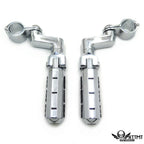 Foot Peg Clamps for HD Sportster 883 XL (2004–2023) & Kawasaki Vulcan VN400 (2006–2023) Chrome
