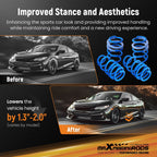 Set of 4 Sport Lowering Springs for Honda Accord (2018–2024)