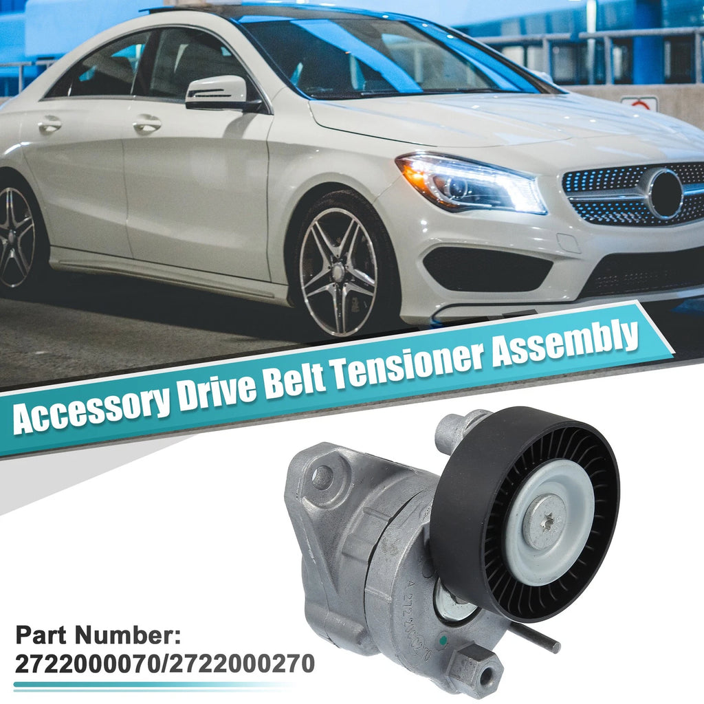 Accessory Drive Belt Tensioner Assy w/ 3 Pulley for Mercedes-Benz (NO.2722000070)