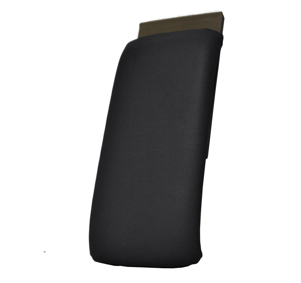 Console Lid Armrest Cover for Nissan Murano (2003–2004) Black PVC Leather