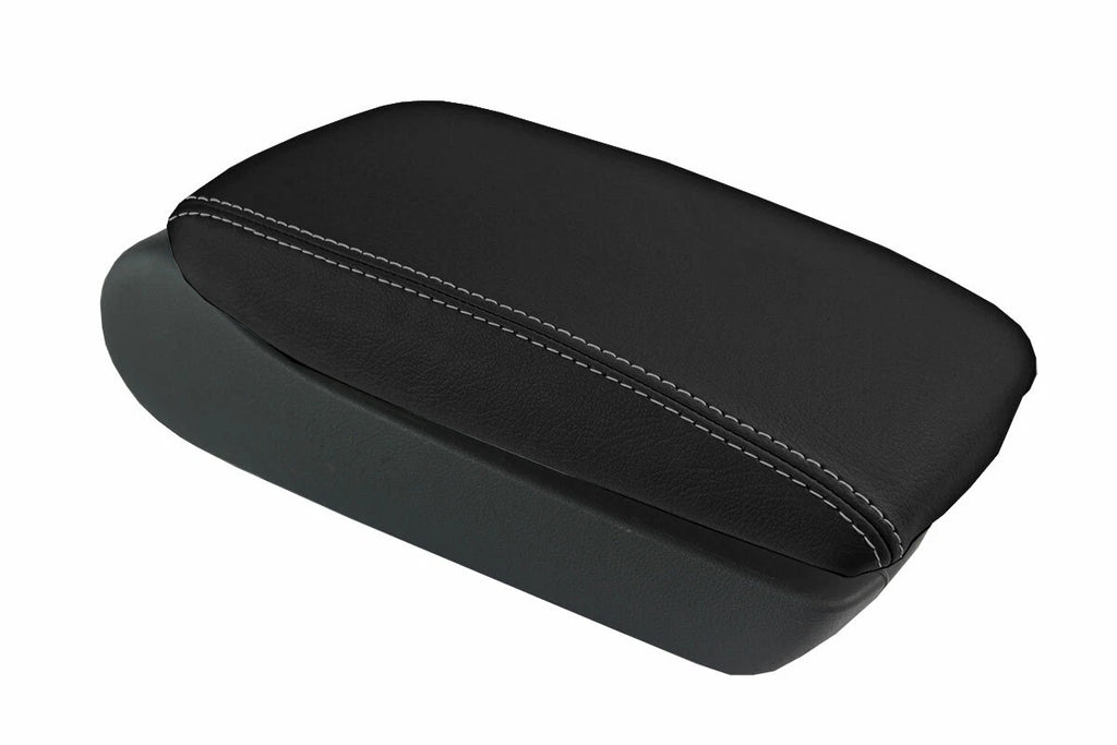 Armrest Cover for Audi A6 (2005–2011) Leather Gray Stitch