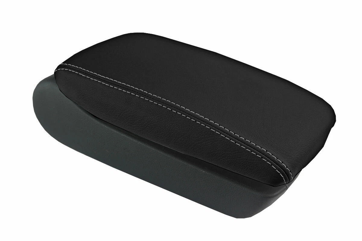 Armrest Cover for Audi A6 (2005–2011) Leather Gray Stitch