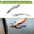 Exterior Door Handle Cover Trim for Hyundai Elantra (2021–2024) Silver Tone