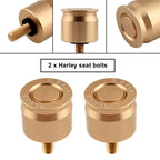 2X CNC Screw Mount Seat Bolt for Harley Dyna Softail Sportster Road King Glide