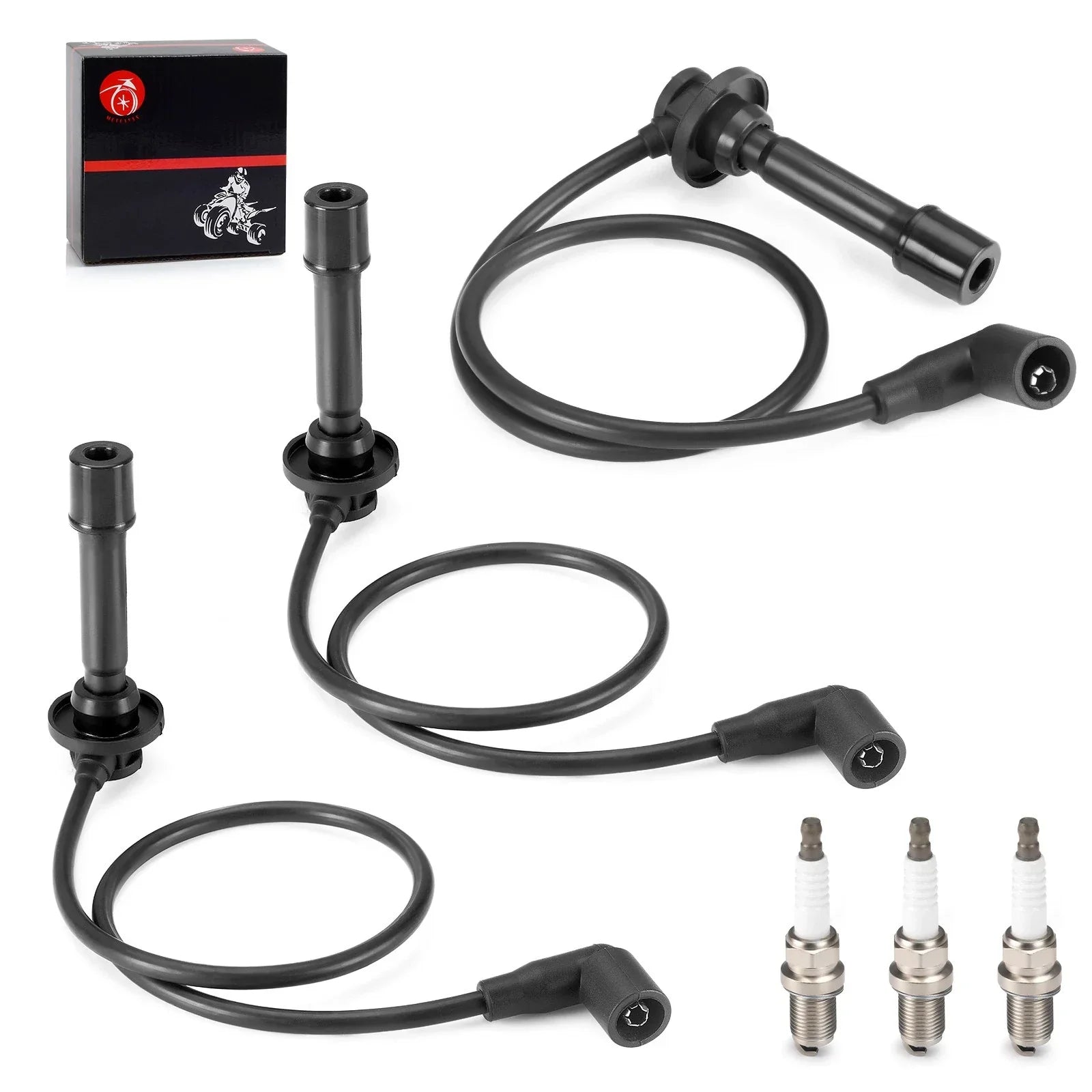 Spark Plug Wire Kit for Kawasaki Mule PRO-FXR PROFXR (2018–2023)