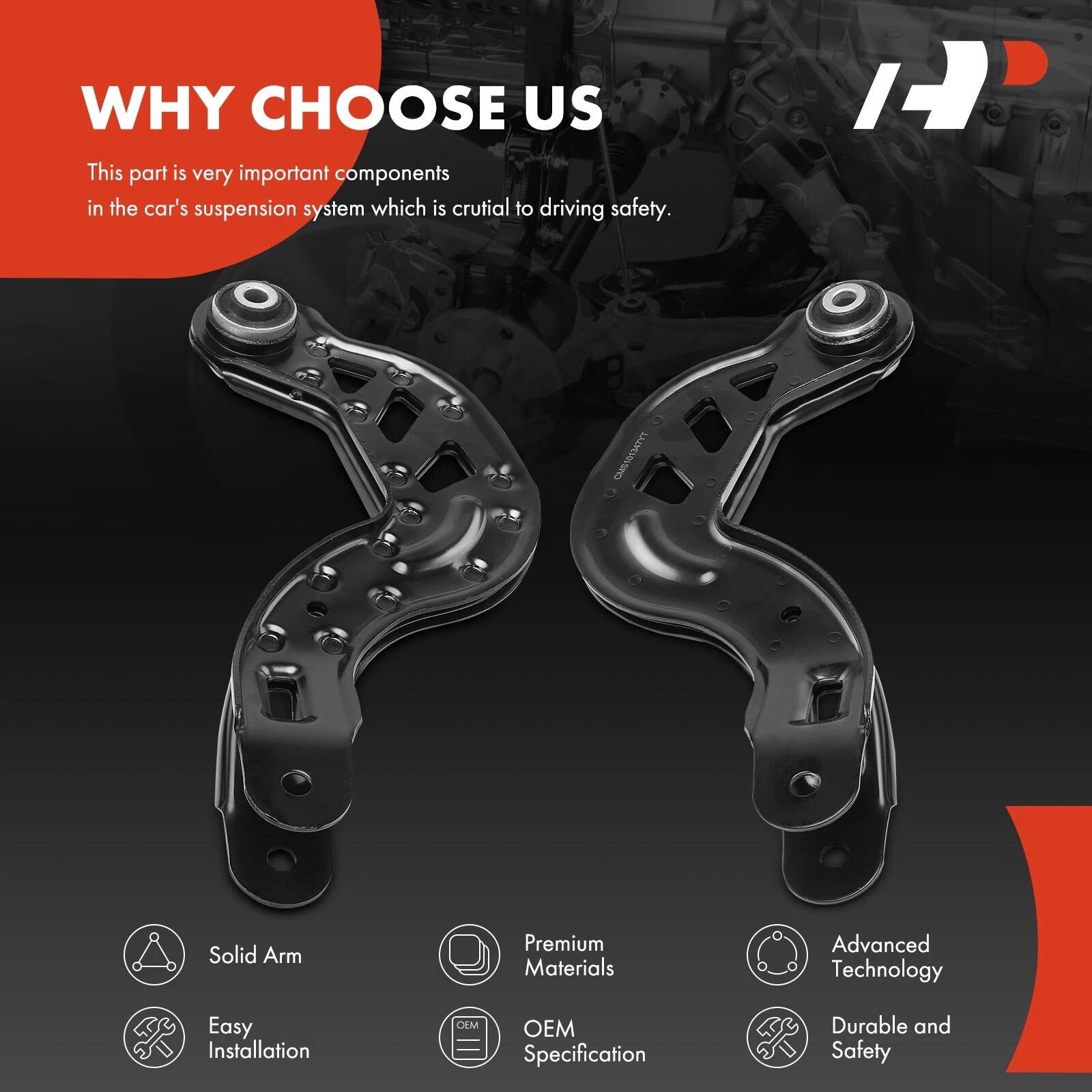 2X Rear Upper Control Arm for Mercedes-Benz CLA250 (2014–2019)