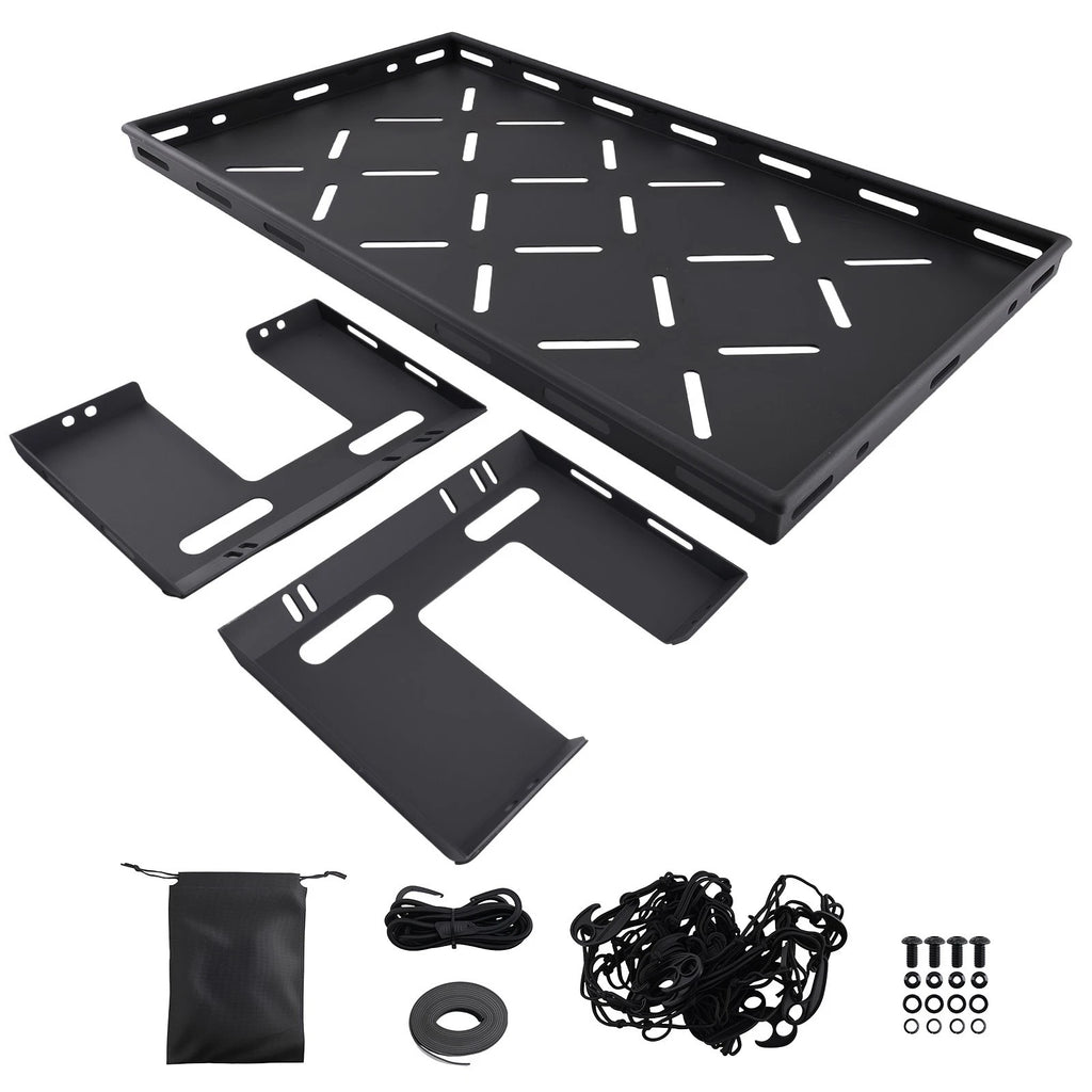 Cargo Shelf Rack with Stretch Net for Jeep Wrangler JK JL (2007–2026)