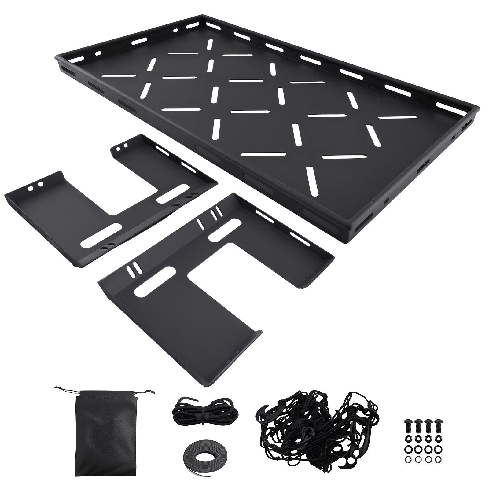 Cargo Shelf Rack with Stretch Net for Jeep Wrangler JK JL (2007–2026)