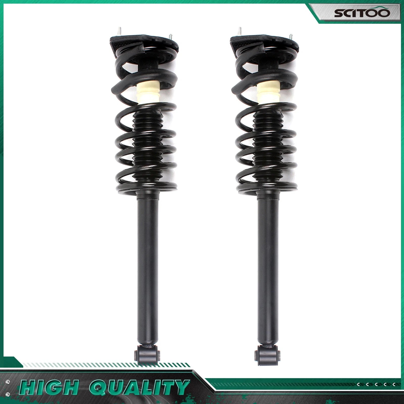 Set of 2 Rear Complete Struts Shocks & Coil Springs for Cavalier Sunfire (1995–2005)