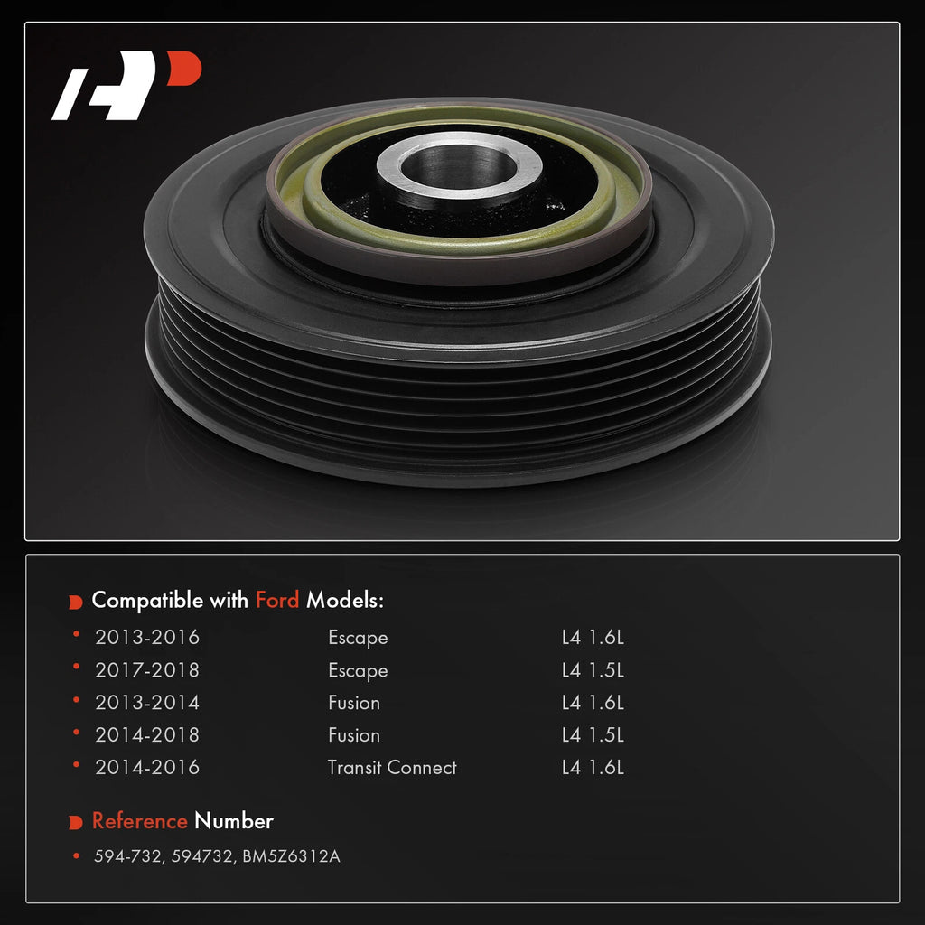Engine Harmonic Balancer for Ford Escape Fusion Transit Connect (2013-2018)