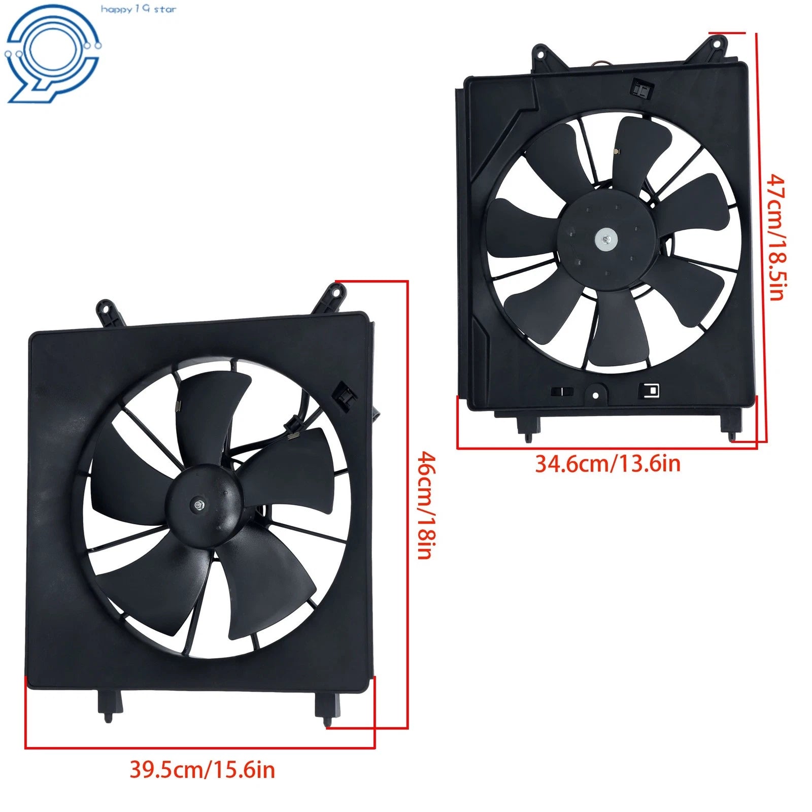 Radiator & A/C Condenser Cooling Fans for Honda Element (2007–2011)