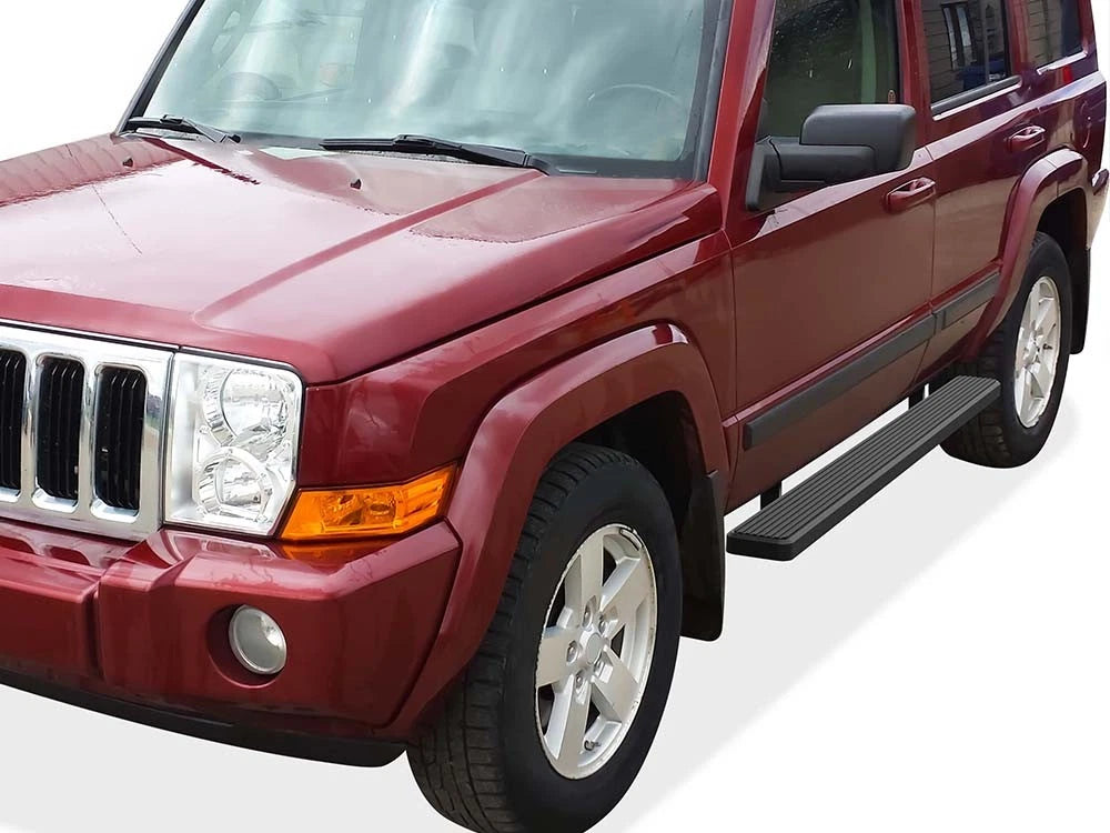 Running Boards for Jeep Commander (2006-2011) 6 Inch Matte Black