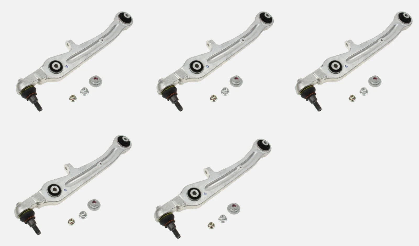 Set of 5 Front Lower Forward Control Arm & Ball Joint Assy for Audi