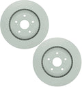 Set of 2 Bosch QuietCast Front Disc Brake Rotors for RX350 Highlander Sienna (2007–2022)