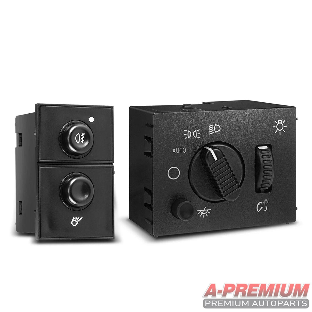 2X Fog Light Switch & Headlight Switch for Cadillac Chevy GMC Sierra