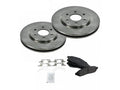 Front Brake Pad and Rotor Kit for Suzuki Equator (2009–2012) BK482QV