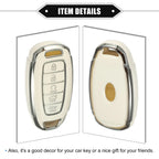 5 x Remote Keyless Key Fob Case Cover for Hyundai Elantra (2011-2016)