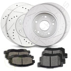 Front Rear Brake Disc Rotors & Ceramic Pads for Honda Accord (1998–2002)