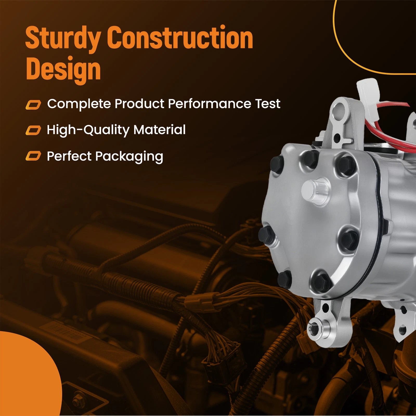 A/C Compressor with 6-Groove Pulley for Mini (YYYY–YYYY)