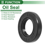 Set of 5 Oil Seal TG4 Lip Seal Ring NBR Rubber 30x55x10mm