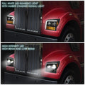 LED DRL Sequential Turn Signal Headlights for Kenworth W990 (2019–2022)