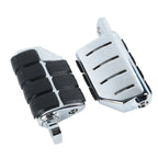 Chrome Wing Male Mount Footpegs for Harley Davidson Sportster Softail Dyna