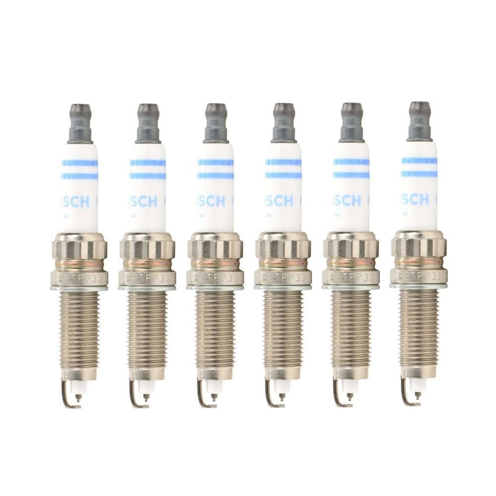 Set of 6 Double Platinum Spark Plugs Bosch ZR5TPP33 for BMW E82 E88 F02 F10 F13