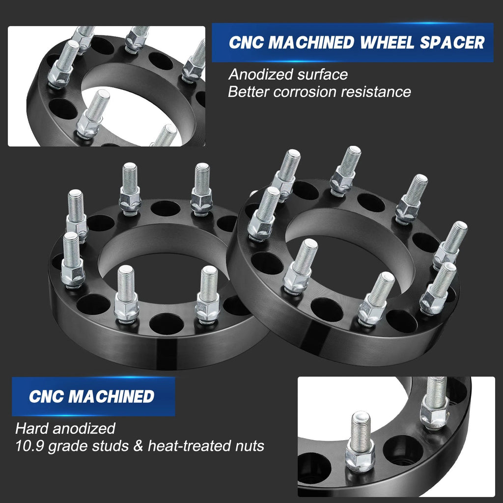 Set of 4 Wheel Spacers 1.5" 8x180 for Chevrolet Silverado Sierra 2500 3500 HD